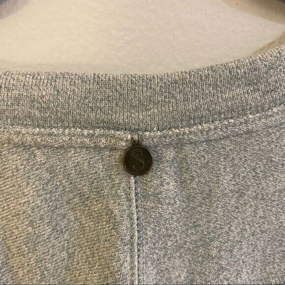 Soft Surroundings Large Top Sweatshirt Urban Chic Sage Green Comfy Soft Cotton - Picture 6 of 13